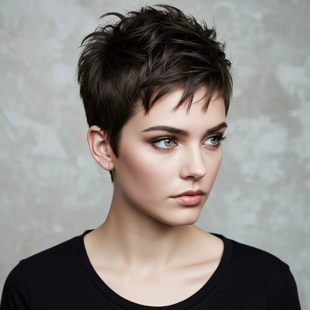 Textured Buzz Cut for Women - Style 3